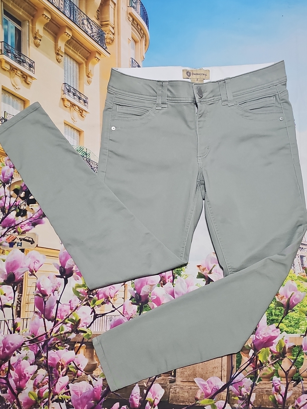 Democracy Ab Technology Mint Green Skinny Jeans Size 8